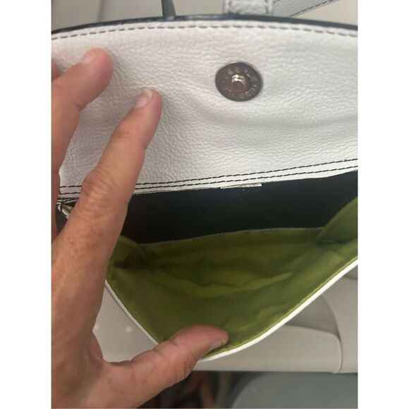 Mini Sharif Studio Leather & Calf Hair Color Block Shoulder Bag - Picture 3 of 13